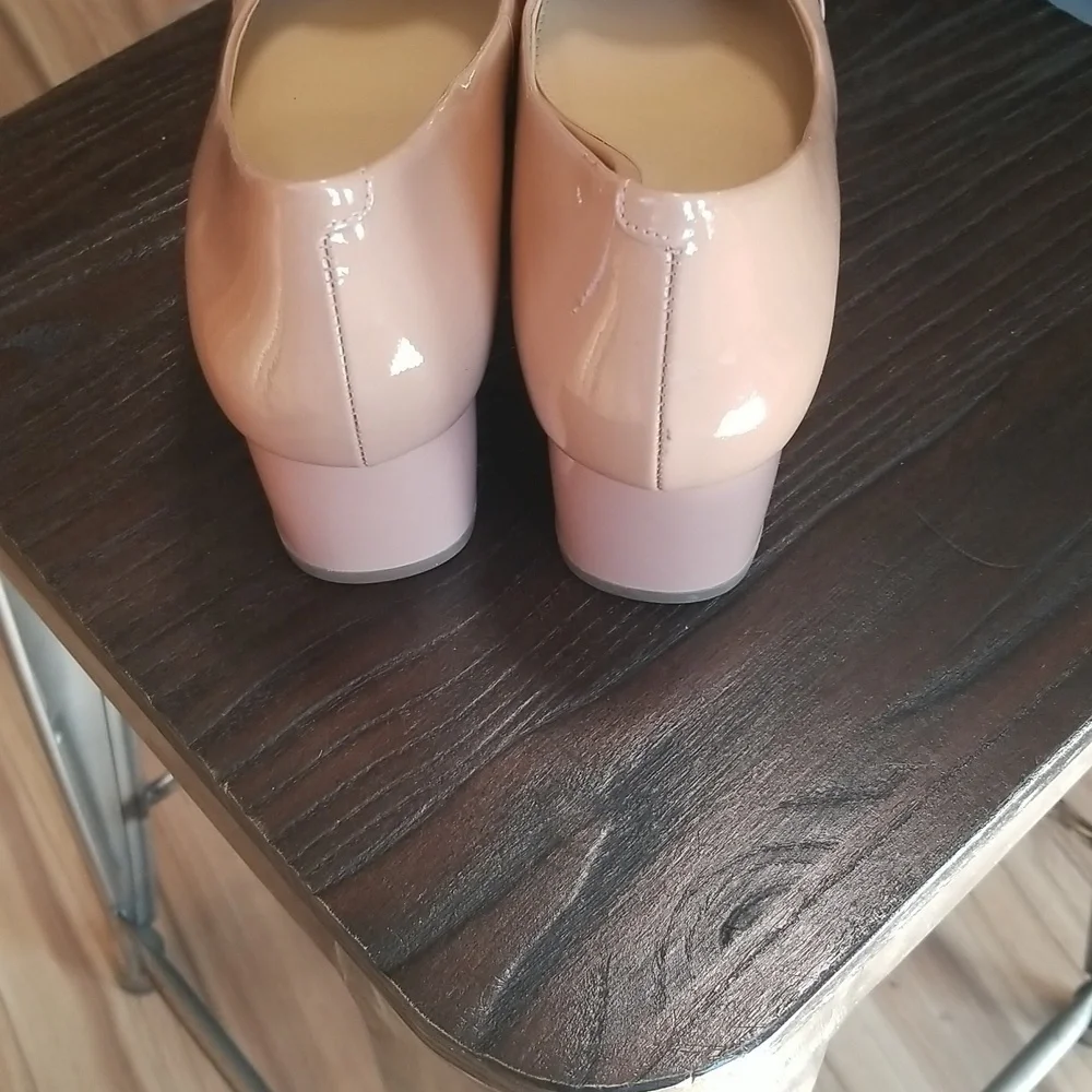 Michael Kors Pauline Patent Leather Pumps Womens Size 6.5 Blush/ Pink/ Gold